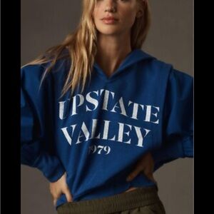 Pilcro Blue Sweatshirt Top